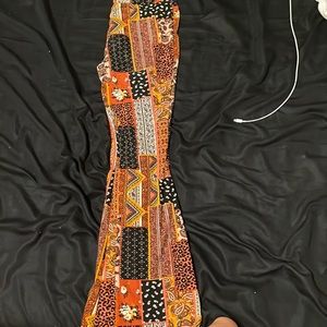 patterned fit and flare legging